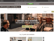 Tablet Screenshot of openhaarden-voordeel.nl